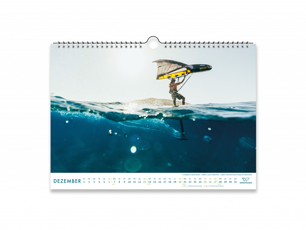 Wingpassion Kalender 2026 Dezember